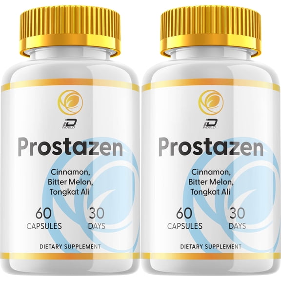 Prostazen Prostate Supplement for Men - Prostazem Advanced Energy Pills, Bladder Control Supplements, 2 Pack, 120 Capsules