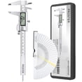 Proster 6in Digital Caliper with 32 Blades Feeler Gauge, 0-150mm 3-Mode ...