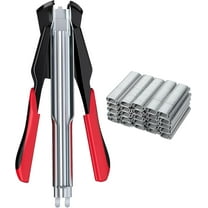 Proster C7 Hog Ring Gun Hog Ring Plier - Auto Feed Fence Fencing Nailer Plier with 2500 Hog Rings Galvanised Steel