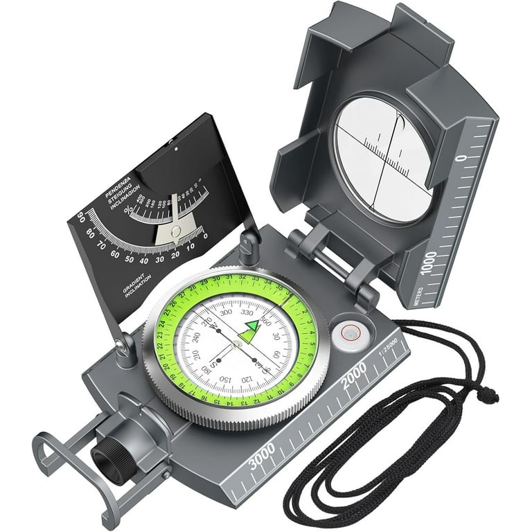 Proster IP65 Compass Hiking Survival - Lensatic Sighting Compass