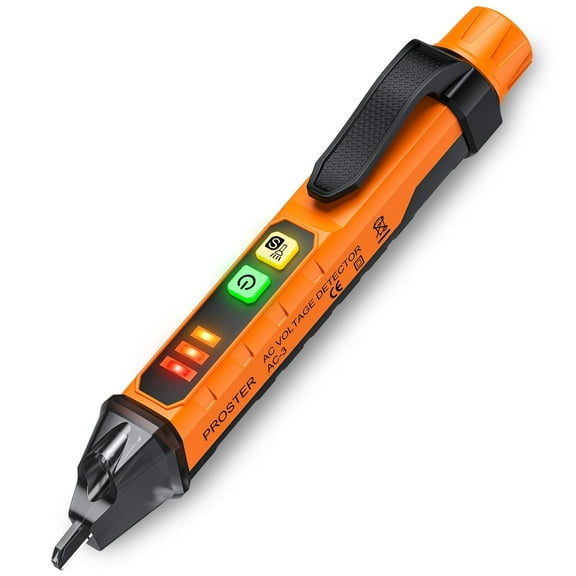 Proster Non Contact Voltage Tester Pen - Adjustable Sensitivity AC Voltage Detector, Electric Volt Pen Tester Pen 12-1000V/48-1000V, Contactless Voltage Detector