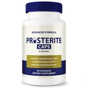 Prosterite Caps - Official Prosterite Pills For Prostate Heath, All Natural Formula To Support Control, Energy & Overall Well-Being, Review 60 Capsules