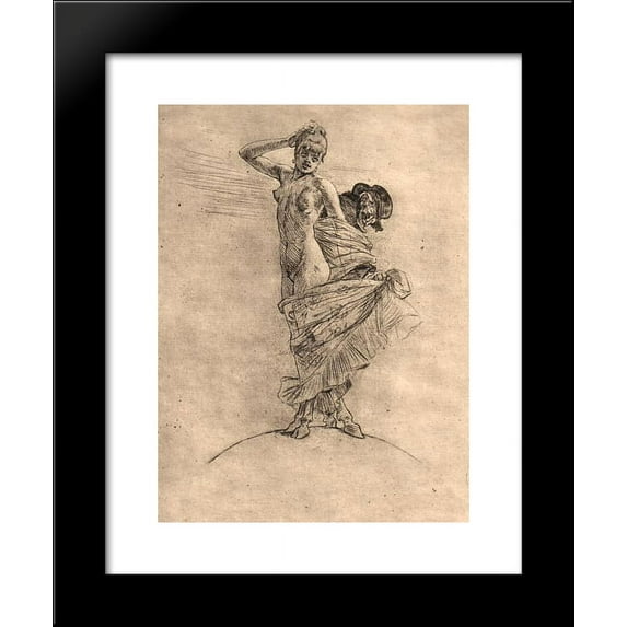 Prostitution and Madness Dominating the World 20x24 Framed Art Print by Felicien Rops