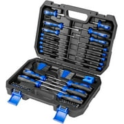 Prostormer Magnetic Screwdriver Set, 79-Piece Multi-Purpose Slotted/Phillips Screwdriver Kit with Precision Screwdrivers, Allen Wrench Set and Screwdriver Bits for DIY and Repair Works