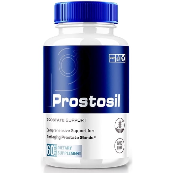 Prostosil Capsules, All Natural Formula For Prostate Health Support, Maximum Strength Herbal Supplement for Control and Overall Health, Prosto sil Vitamin Pills Official Review (60 Capsules)
