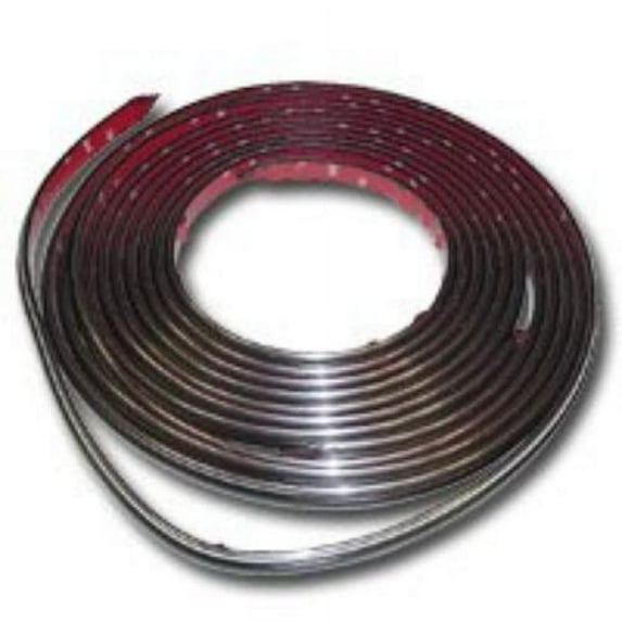 Prostripe PRS-M213002 5/8" X 26' Black/chrome Side Molding