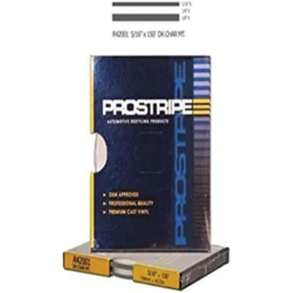 Prostripe PRS-R42001 0.31 in. x 150 ft. Medium Dark Charcoal Metallic Multistripes Roll Stripe