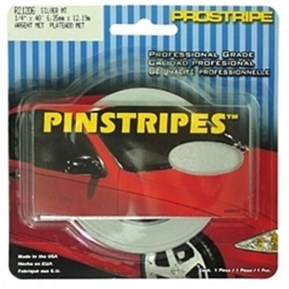 Sharpline Prostripe Pinstriping Tape [Single Stripe]: 1/16 in. x 40 ft. (Silver Metallic)