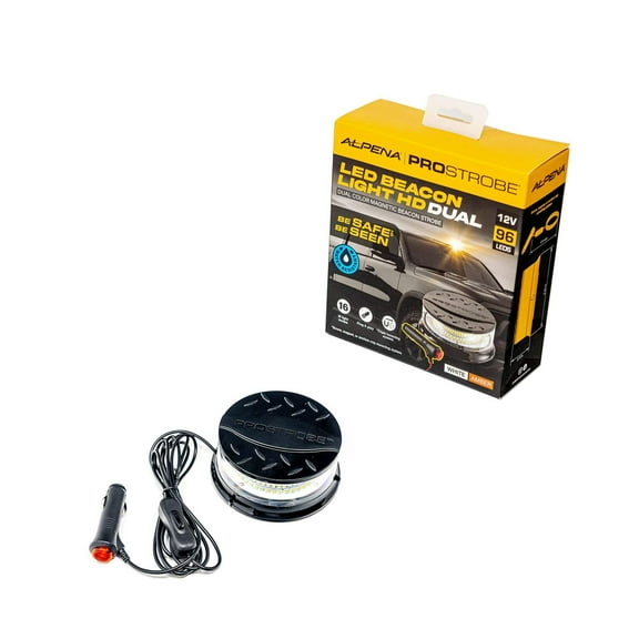 Prostrobe SlimLED HD Beacon  Dual Color Class 1 LED Strobe Light, 96 LEDs, Magnetic Mount  12V Plug for Work and Emergency Vehicles