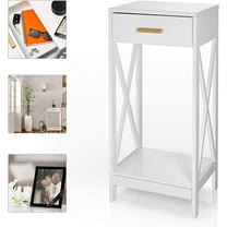 Prosumer's Choice Modern Side Table and Nightstand w/Single Drawer Storage