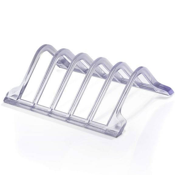 Prosumer's Choice Universal 5 Tablet and Smartphone Charging Organizer Rack Desktop Stand Holder | for Home or Office Supplies | Tablet Divider Stand - Clear
