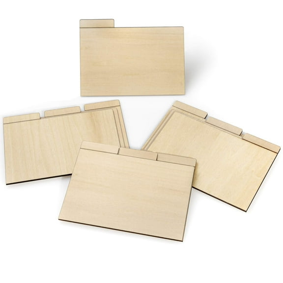 Prosumers Choice Blank Customizable Real Wood Recipe Cards Versatile Dividers | 1