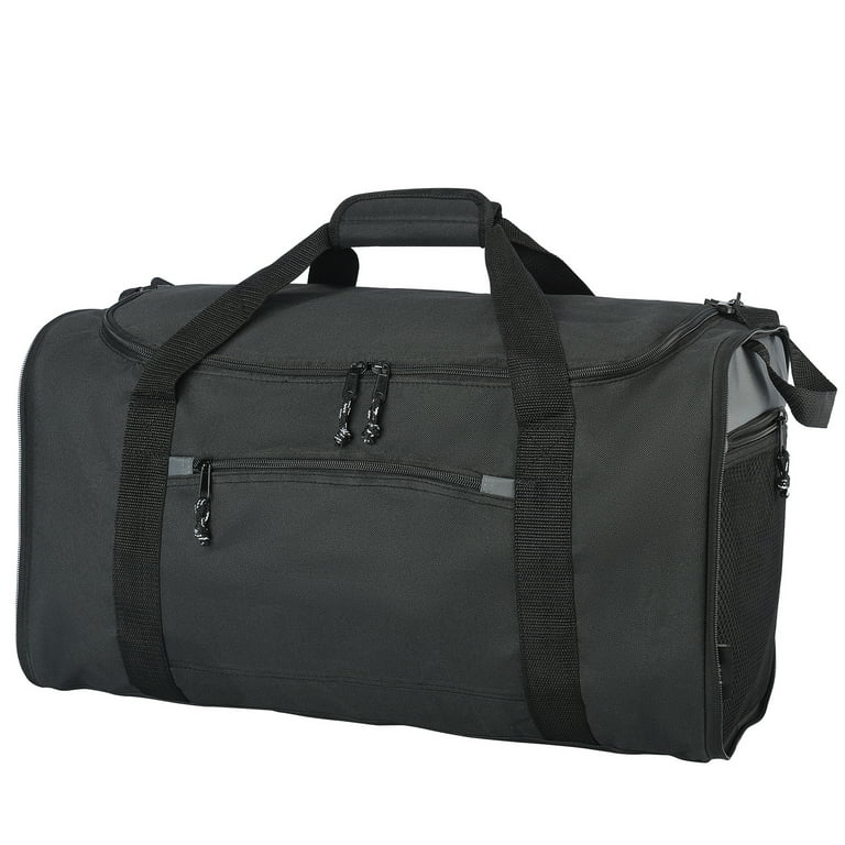 Protege 20 inch Collapsible Sport and Travel Duffel Bag, Black