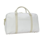 Prot g  21 inch Travel Weekender Duffel, Cream Polyester