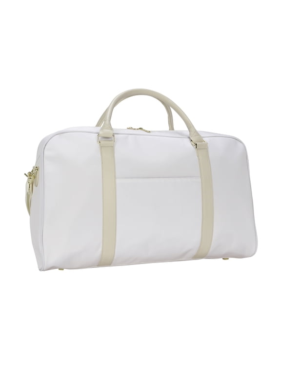 Protégé 21 in Travel Weekender Duffel Bag, Cream, 100% Polyester