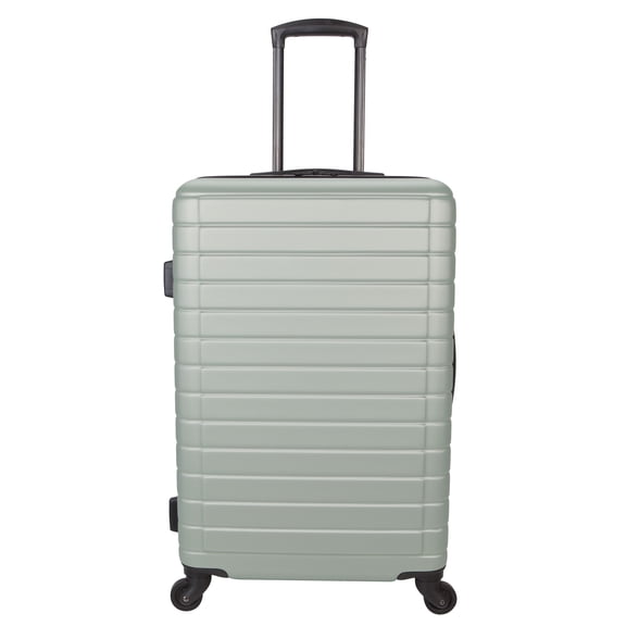 Protg Vacationer 24 in Checked Expandable Hardside Luggage with 360-Spinner Wheels and Divider Pockets, Pastel Green