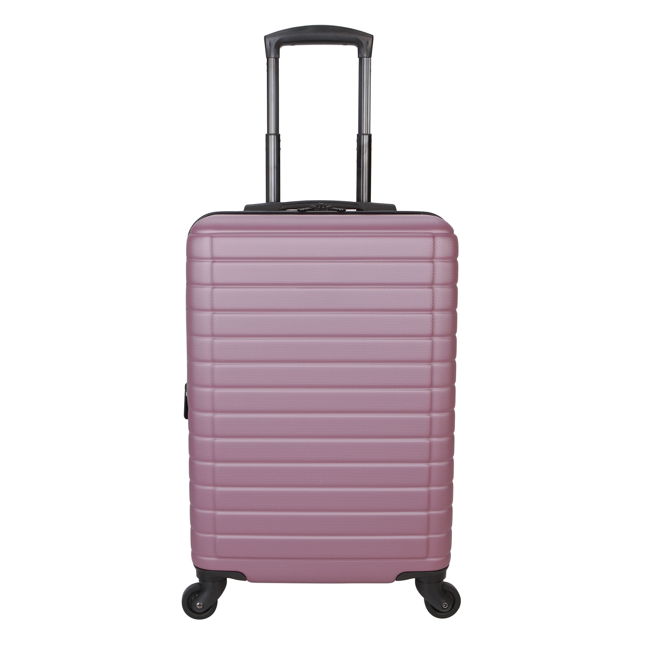 Protégé Vacationer 24-inch Checked Expandable Hardside Luggage With 360-Spinner Wheels and Divider Pockets, Violet Pink