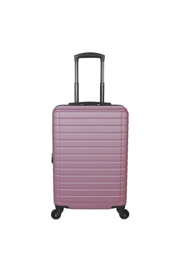 Protégé Vacationer 24-inch Checked Expandable Hardside Luggage With 360-Spinner Wheels and Divider Pockets, Violet Pink