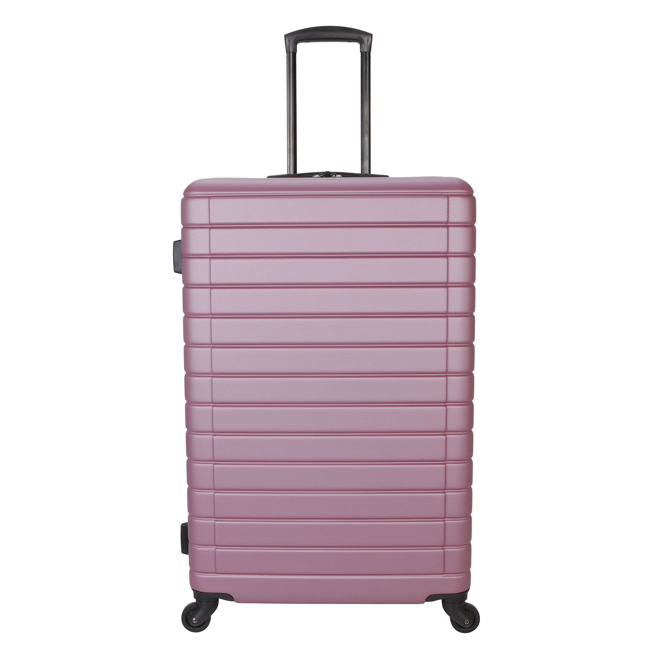 Protégé Vacationer 28-inch Checked Expandable Hardside Luggage With 360-Spinner Wheels and Divider Pockets, Violet Pink
