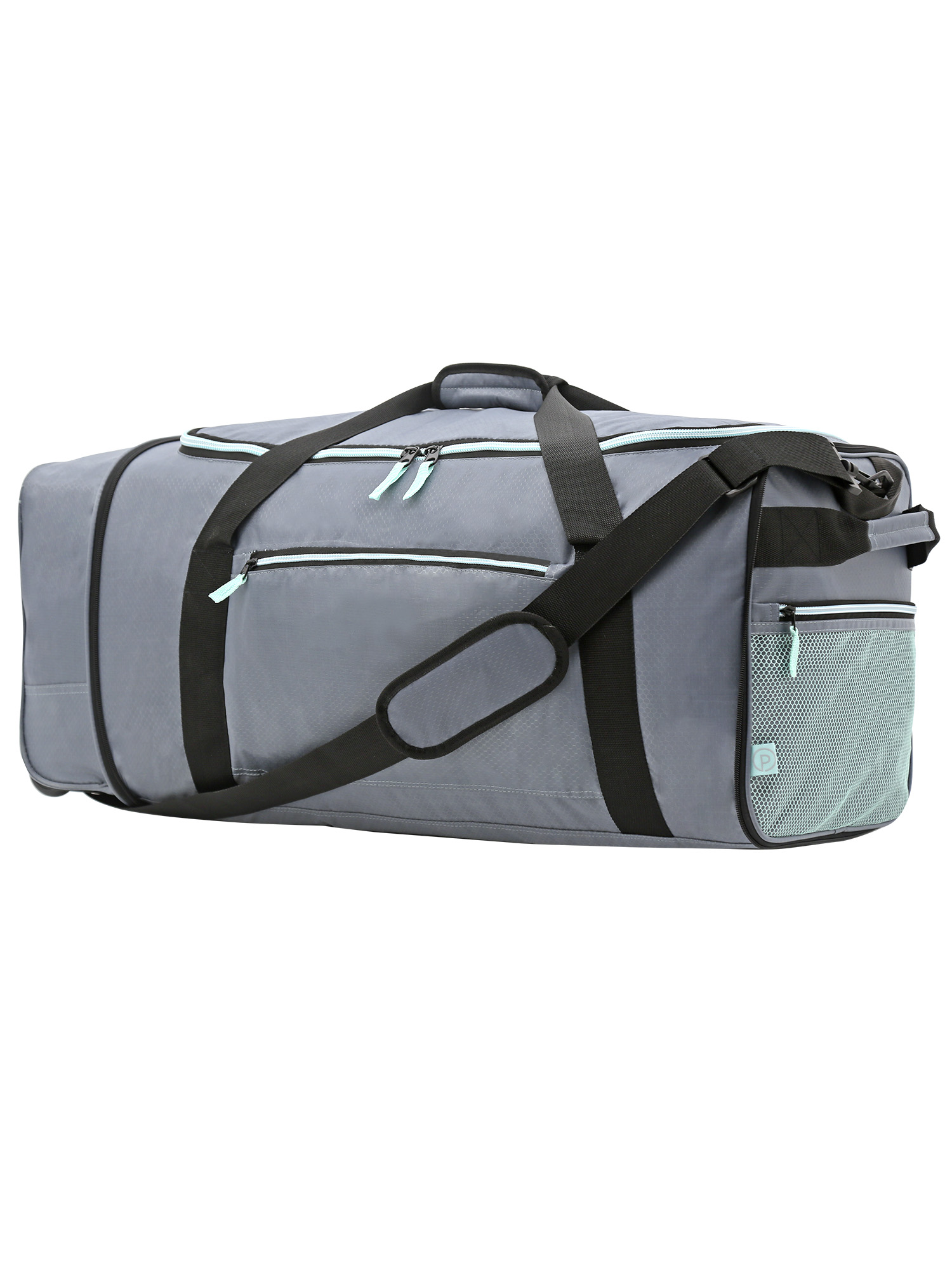 Protégé 32" Compactible Rolling Travel Duffel - Gray - image 1 of 11
