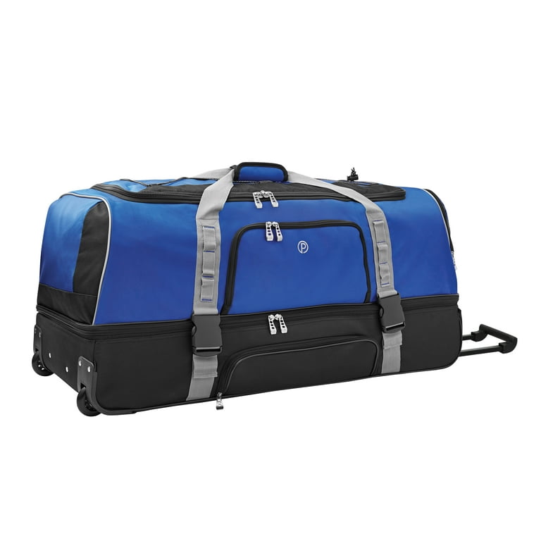 Protege 36 Drop-Bottom Rolling Duffel - Blue w/ Black