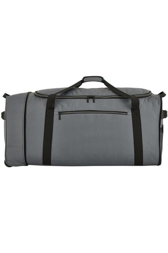 Protg Navigation 36-inch Jumbo Tri-Fold Collapsible Rolling Locker Duffel, Gray