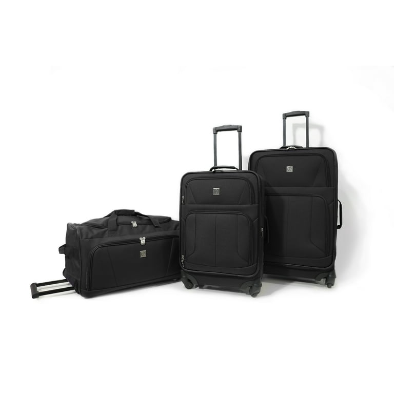 Protégé 3-Piece Softside Luggage Set, Black