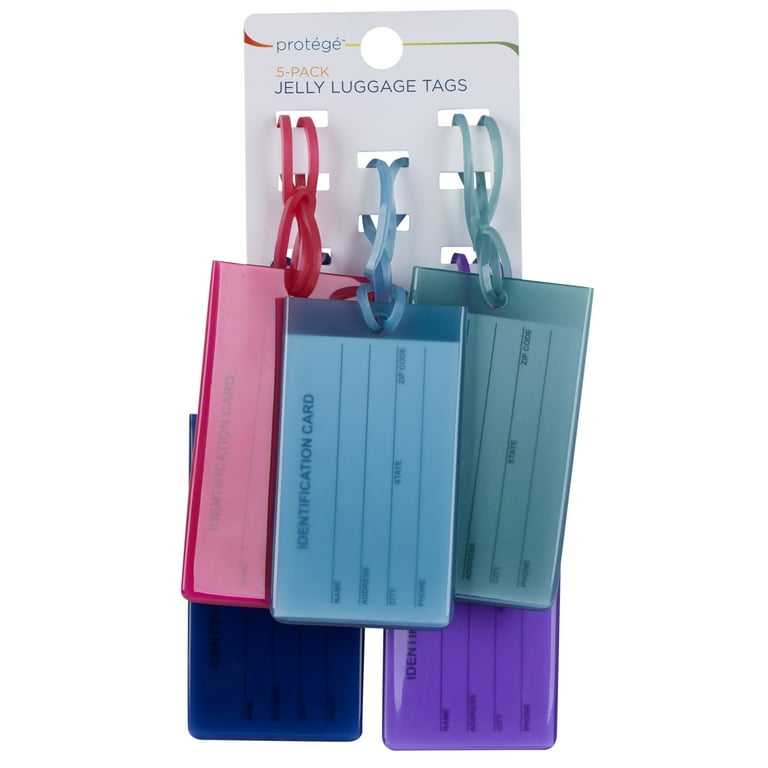 @tagl27 Luggage Tag | White Gold Metallic Goatskin Leather