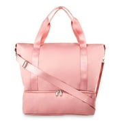 Protégé Collapsible Carry on Drop Bottom Weekender Duffel Bag, Dusty Rose