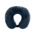 thumbnail image 1 of Protege Memory Foam Neck Pillow, 100% Polyester Fleece Knit, Navy, One Size, 1 of 8