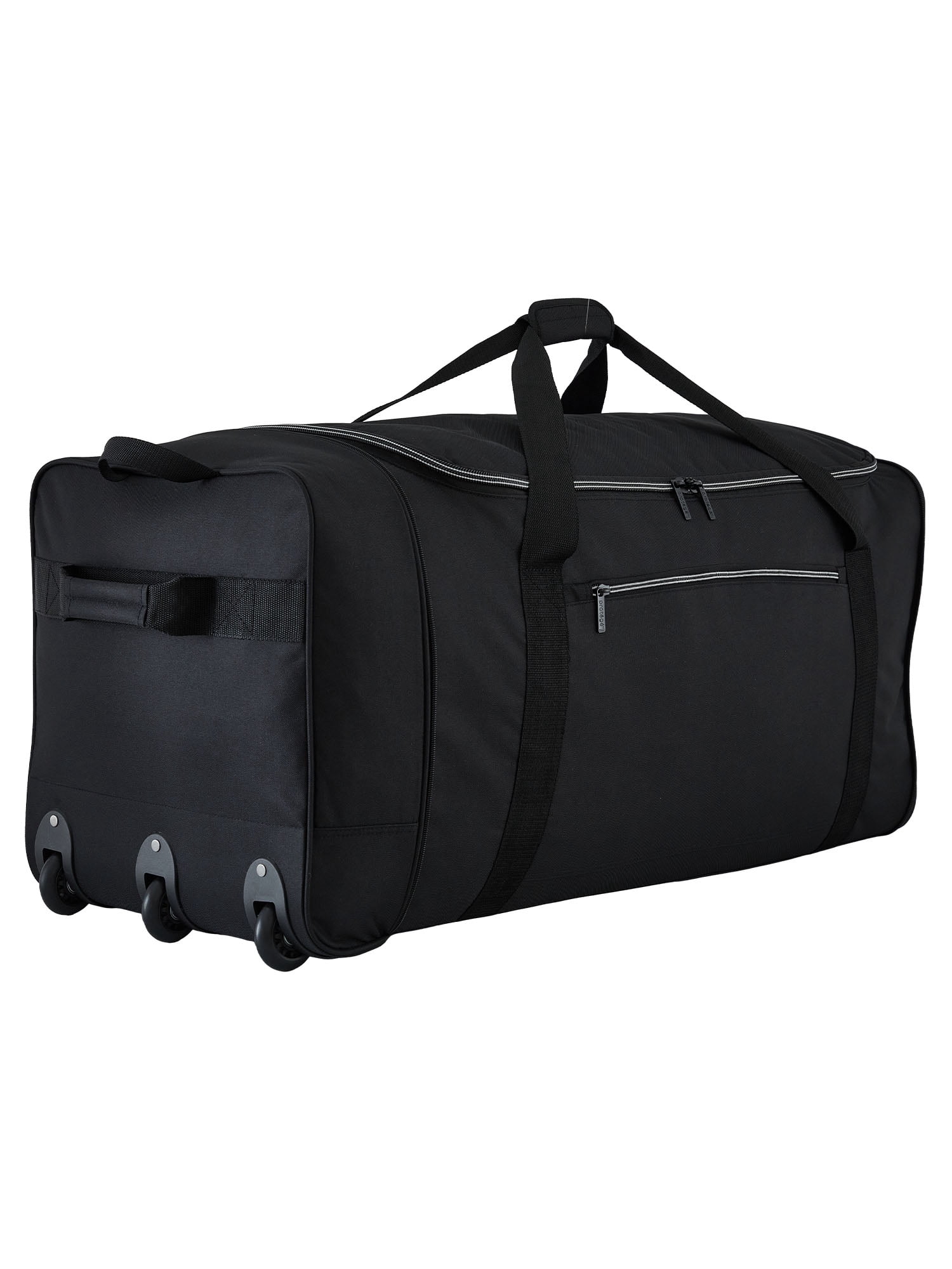 Protégé Navigation 36-inch Jumbo Tri-Fold Collapsible Rolling Locker Duffel, Black