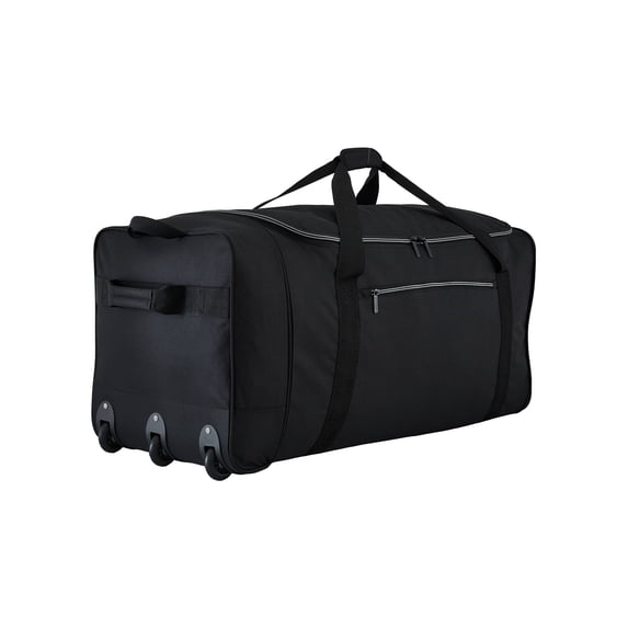Protégé Navigation 36-inch Jumbo Tri-Fold Collapsible Rolling Locker Duffel, Black