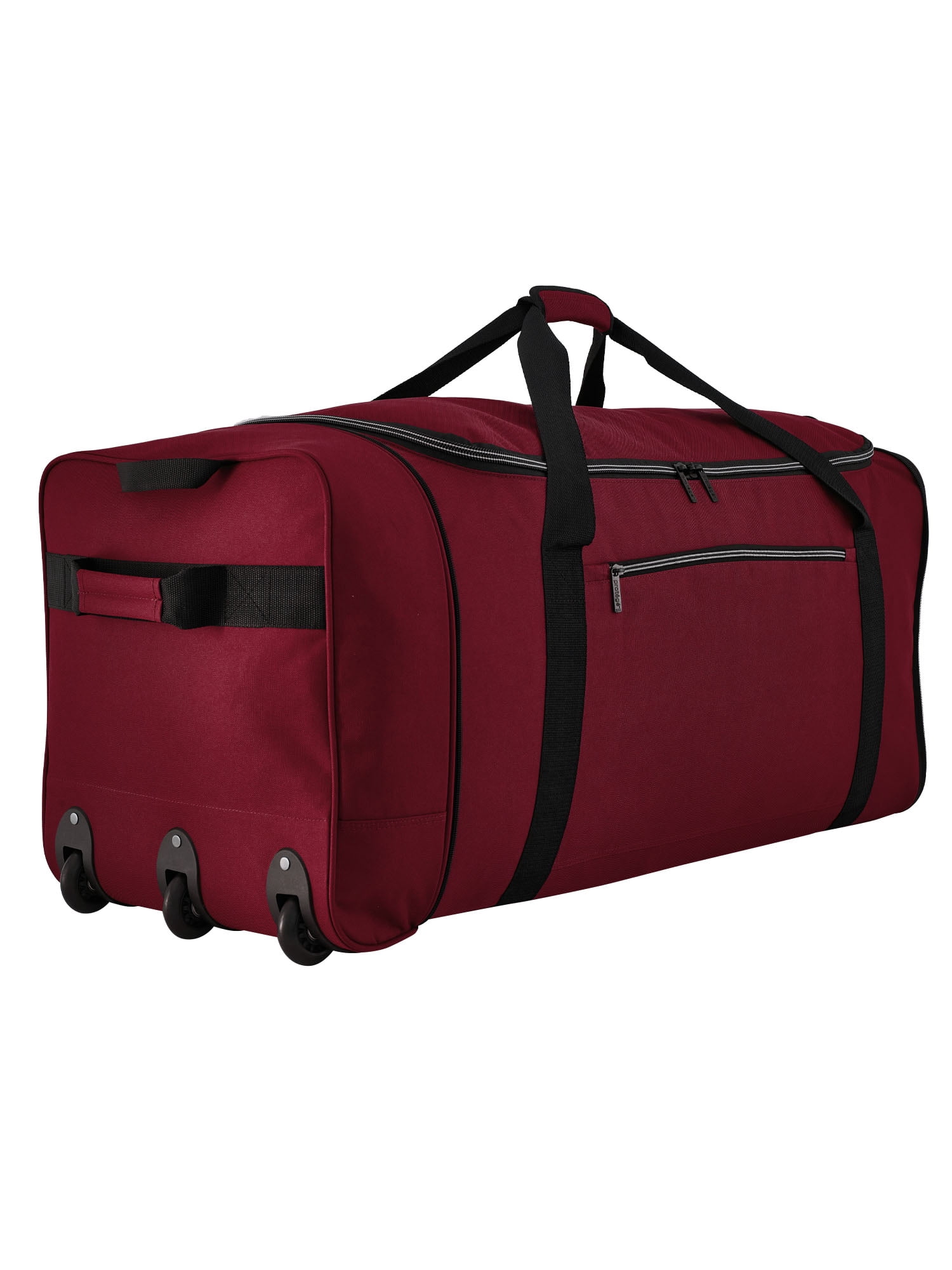 Protégé Navigation 36-inch Jumbo Tri-Fold Collapsible Rolling Locker Duffel, Red