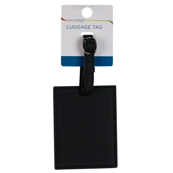 Protg Luggage Tag Pebble with Black Cover