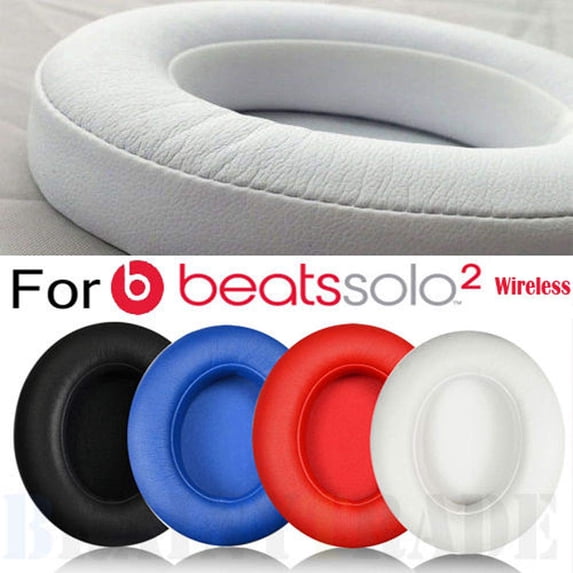 Protable 1 Pair Replacement Ear Pads Cushion for BeatsSolo 2.0 3.0 Wireless Bluetooth Earphone Black