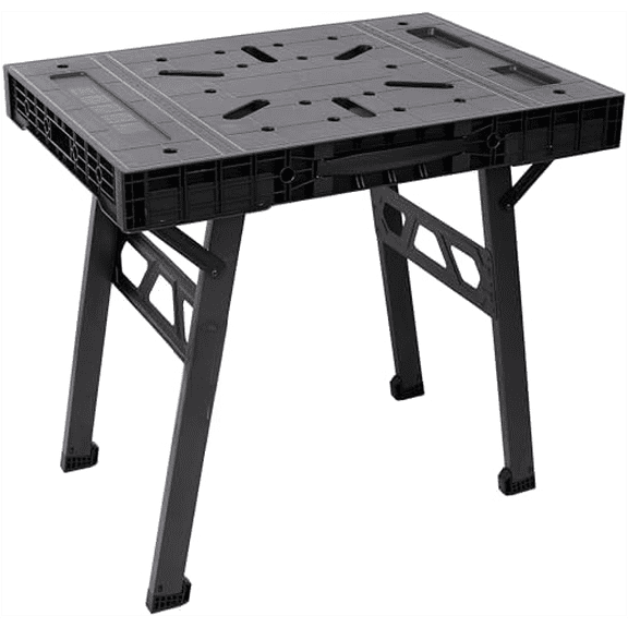 Protable Foldable Work Bench - Easy Setup Folding Work Table | 33.5" W x 24" D x 31" H Lightweight Versatile Worktable with 1650LBS Capacity for Garage, Workshop and Home DIY$$Tools & Hardware Other