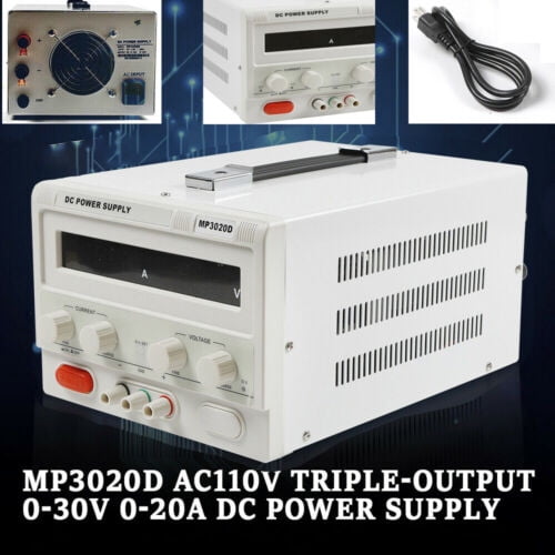 Protable Lab DC Regulated Power Supply 0-32V 20A Variable LED Display for Lab