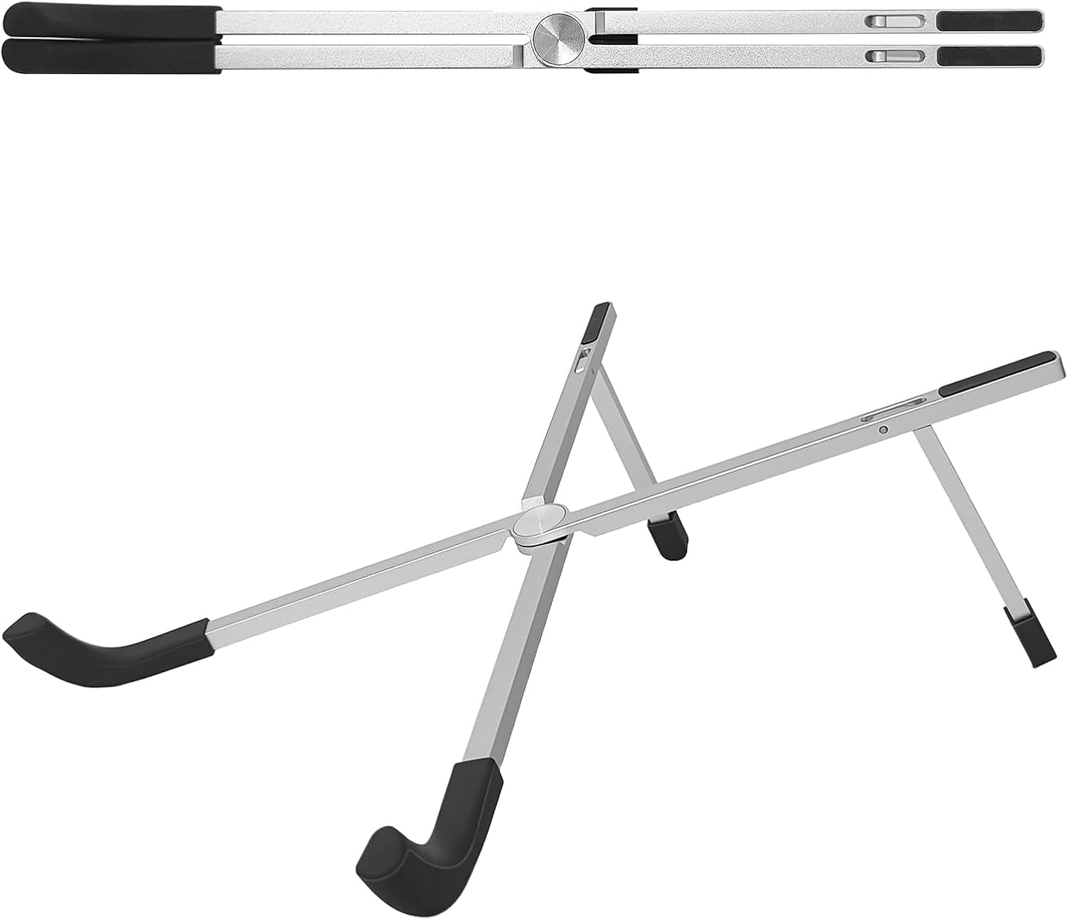 Protable Laptop Stand for Desk,Foldable Riser Holder,Ventilated Cooling Notebook Mount Computer 10-15.6” Laptops,Tablets，Aluminum