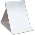 thumbnail image 1 of Protable PU Leather Mirror Folding Desktop Makeup Mirror with Adjustable Stand for Personal Use,Travelling (S, Pink), 1 of 5