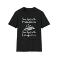 thumbnail image 1 of Protagonist & Antagonist, Gildan Unisex Softstyle Shirt, Graphic Tee, S-3XL, 1 of 3