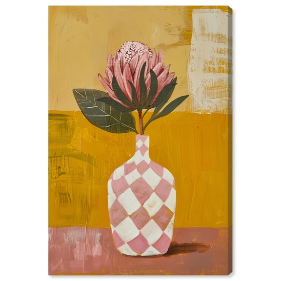 Protea Bloomscape Canvas Retro Poster Art by Art Remedy, Gallery Wrapped, 20" x 30"
