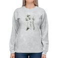 thumbnail image 1 of Protea On Linen Ii Sweatshirt Women -Vision Studio Designs, Female Medium, 1 of 4