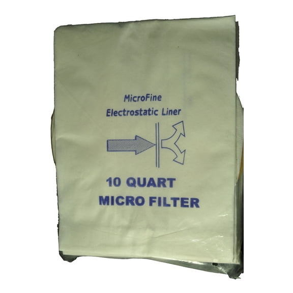 Proteam 10 QT Mega Vac, Backpack Vacuum Bags, Microlined, 10 bags per pack