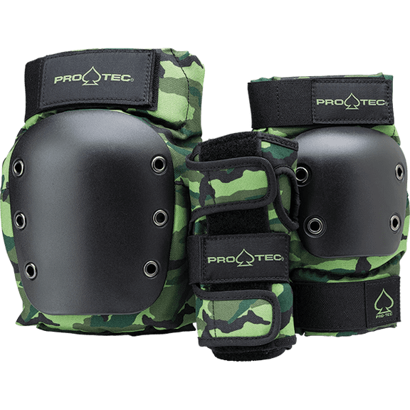 Protec Adult 3 Pack Open Back S-Camo Protective Pads