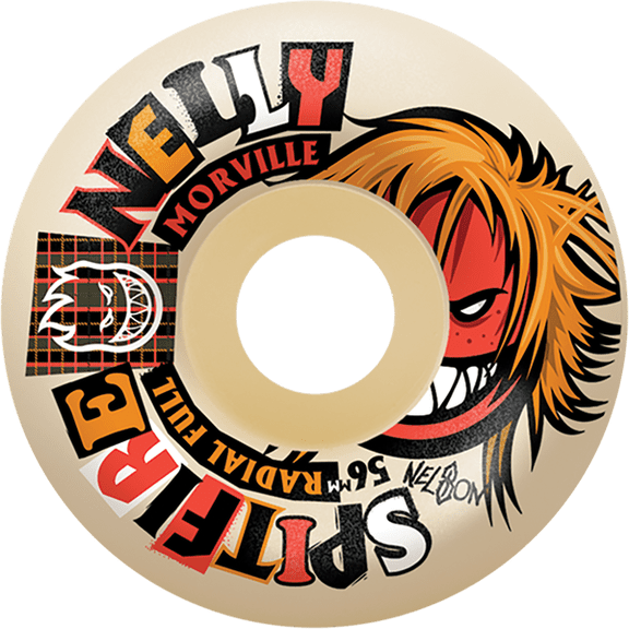 Spitfire F4 Rough Cut Radial Full Morville Skateboard Wheels 59mm 99a Natural