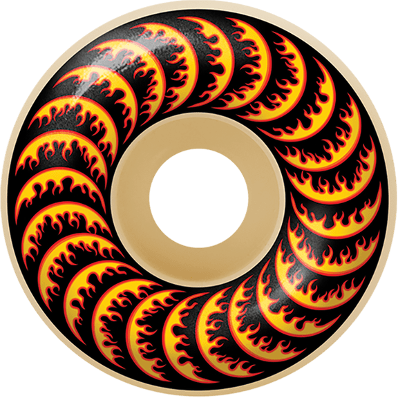 Spitfire F4 Classic Thrasher Flame Classic Skateboard Wheels 52mm 99a Natural