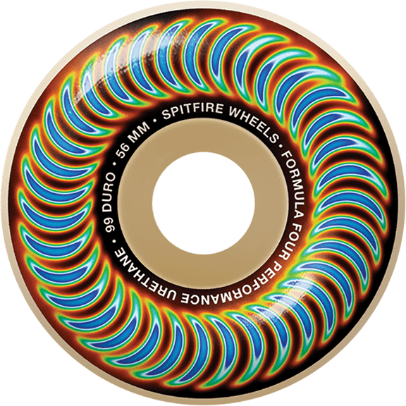 Spitfire F4 Classic Radioactive Skateboard Wheels 56mm 99a Natural