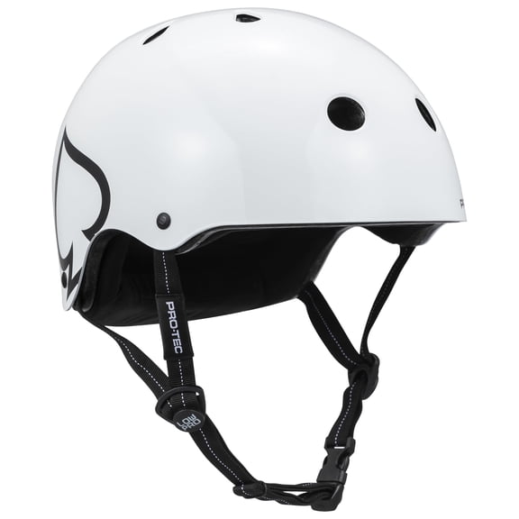 Protec Low Pro Certified SM/MD 20.85 to 22.45in (53 to 57 cm) Gloss White BMX/Skate
