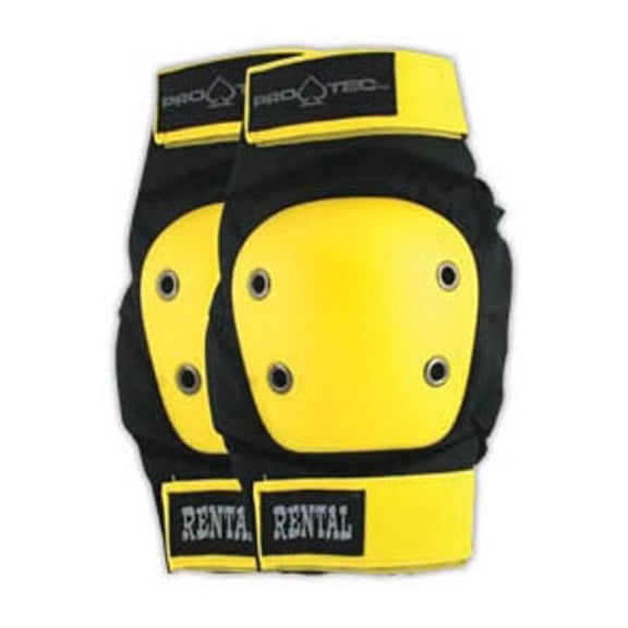 Protec Rental Elbow Extra Large Black/Yellow with Yellow Straps