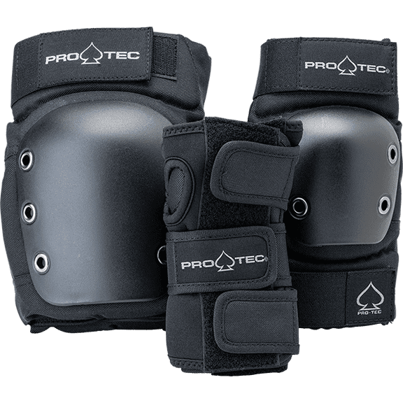 Protec Street Adult 3 Pack Open Back M-Black